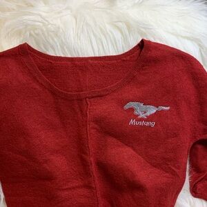 Red Mustang Sweater
